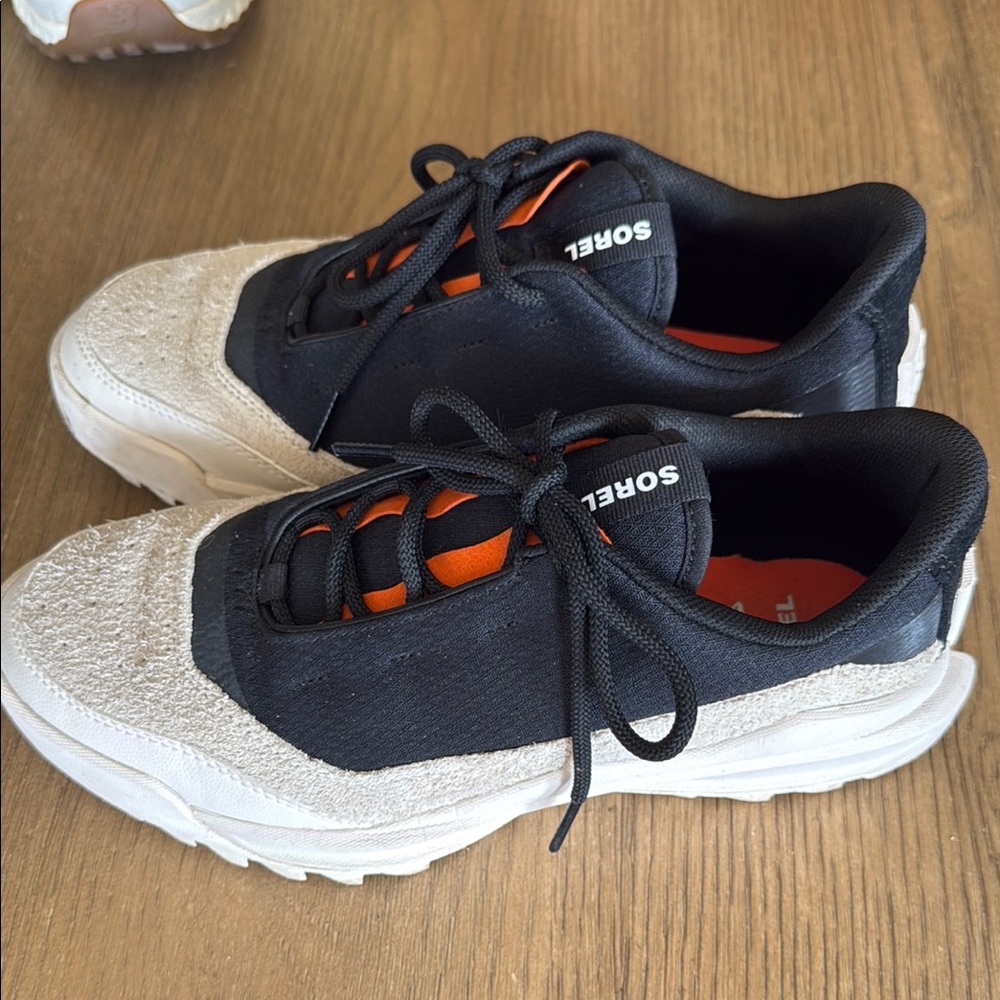 Sorel Women's Sneakers - Black, White, and Orange